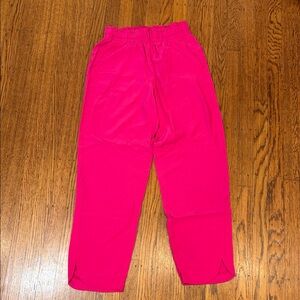 💗 A New Day Bright Pink Paperbag Waist Pants | XS 💗